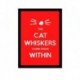 Quadro Poster Frases The Cat Whiskers