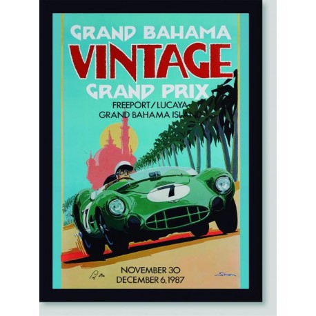 Quadro Poster Carros Grand Prix Bahama