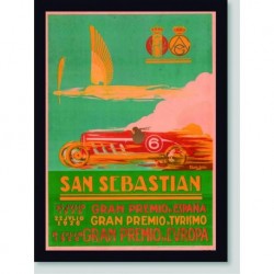 Quadro Poster Carros San Sebastian 1926
