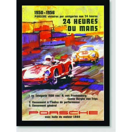 Quadro Poster Carros Le Mans 1950-1956