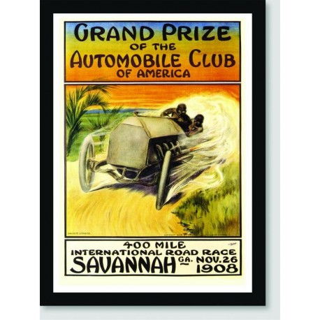 Quadro Poster Carros Savanna 1908