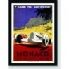 Quadro Poster Carros Grand Prix Monaco 1935