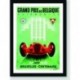 Quadro Poster Carros Grand Prix Belgique 1948