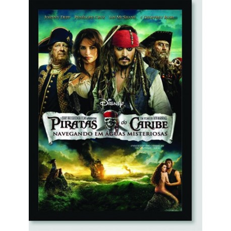 Quadro Poster Filme Piratas Do Caribe 02