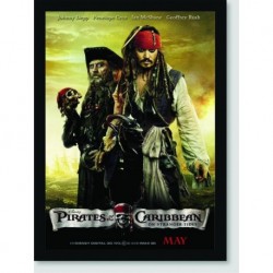Quadro Poster Filme Piratas Do Caribe 03