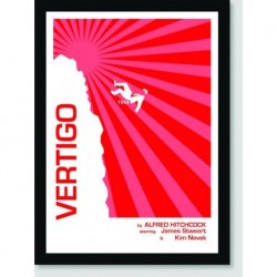 Quadro Poster Filme Vertigo Red