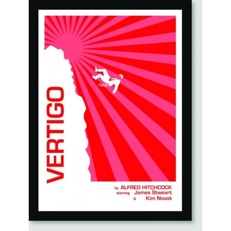 Quadro Poster Filme Vertigo Red