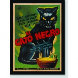 Quadro Poster Filme El Gato Negro