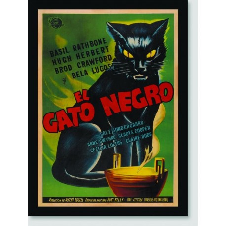 Quadro Poster Filme El Gato Negro