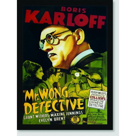 Quadro Poster Filme Mr Wong Detective