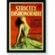 Quadro Poster Filme Strictly Dishonorable