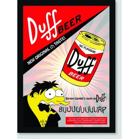 Quadro Poster Propaganda Duff Beer