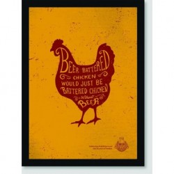 Quadro Poster Propaganda Beer Battered