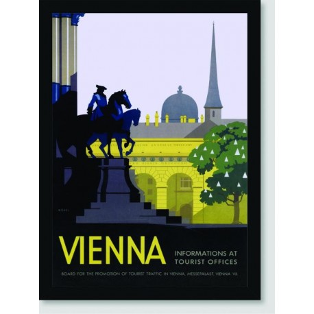 Quadro Poster Propaganda Vienna Tourist Offices