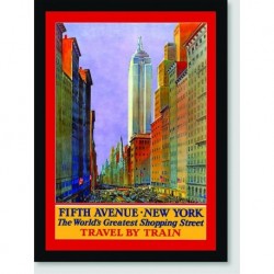 Quadro Poster Propaganda Fifth Avenue New York