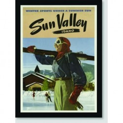 Quadro Poster Propaganda Sun Valley Idaho