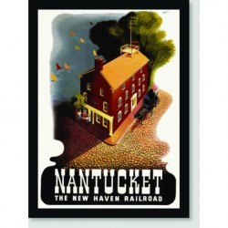 Quadro Poster Propaganda Nantucket Railroad