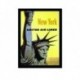 Quadro Poster Propaganda New York Fly United Air Lines