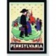 Quadro Poster Propaganda Pennsylvania Red Schoolhouse