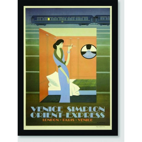 Quadro Poster Propaganda Venice Simplon Train