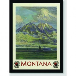 Quadro Poster Propaganda Montana Northern Pacific