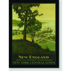 Quadro Poster Propaganda New England Historic Summerland