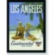 Quadro Poster Propaganda Los Angeles Fly Continental Air Lines