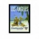 Quadro Poster Propaganda Los Angeles Fly Continental Air Lines