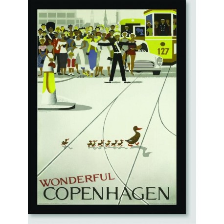 Quadro Poster Propaganda Wonderful Copenhagen