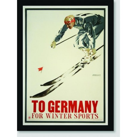 Quadro Poster Propaganda To Germany For Winters Sports