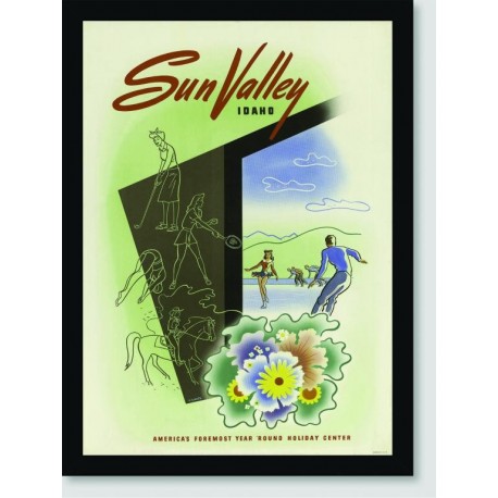 Quadro Poster Propaganda Sun Valley Idaho 02