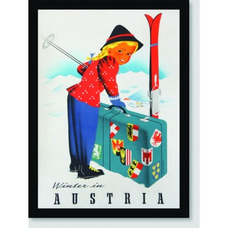 Quadro Poster Propaganda Winter In Austria
