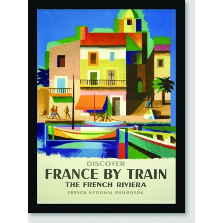 Quadro Poster Propaganda The French Riviera