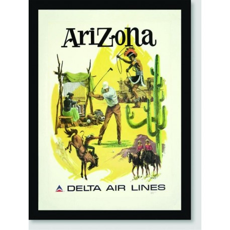 Quadro Poster Propaganda Arizona Fly Delta Air Lines