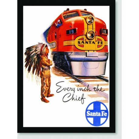 Quadro Poster Propaganda Santa Fe Trail