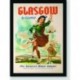Quadro Poster Propaganda Glasgow Fly Pan Am