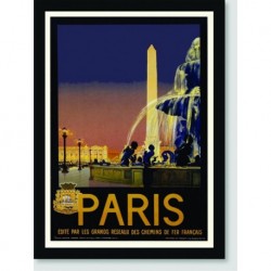 Quadro Poster Propaganda Paris Les Grands