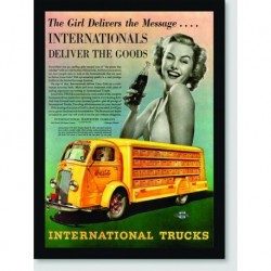 Quadro Poster Propaganda International Trucks