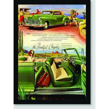 Quadro Poster Propaganda The Beantiful Chrysler