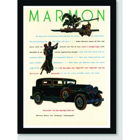 Quadro Poster Propaganda Marmon Car