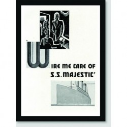Quadro Poster Propaganda SS Majestic