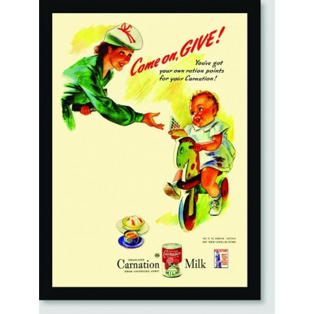 Quadro Poster Propaganda Carnation Milk
