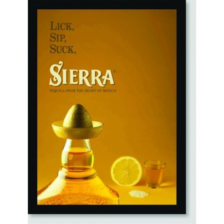 Quadro Poster Propaganda Lick Sip Suck Sierra