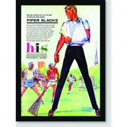 Quadro Poster Propaganda His Sportswear