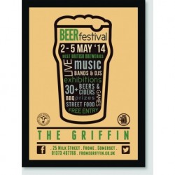 Quadro Poster Propaganda Beer Festival Music