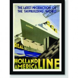 Quadro Poster Propaganda Holland America Line