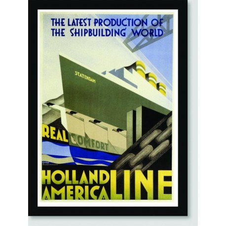 Quadro Poster Propaganda Holland America Line