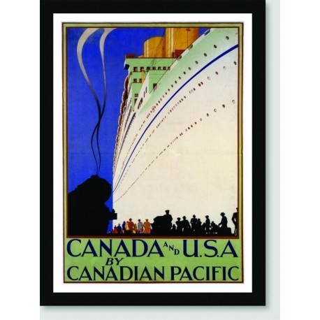 Quadro Poster Propaganda Canada And Usa By Canadian Pacific