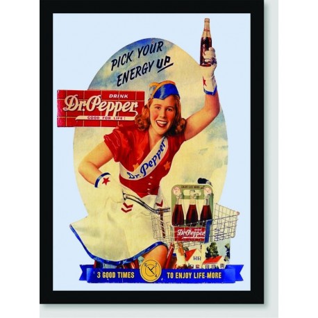 Quadro Poster Propaganda Dr Pepper Drink