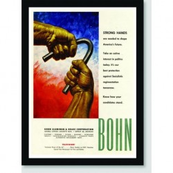Quadro Poster Propaganda Strong Hands Bohn